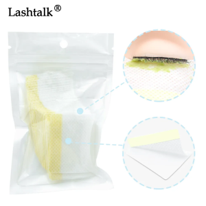 Lashtalk 40 Pcs/pack Eyelash Extension Glue Remover Segregate C on Pads Under Eyes Breathable Mild Soft Non-Irritation Fake Lashes Makeup