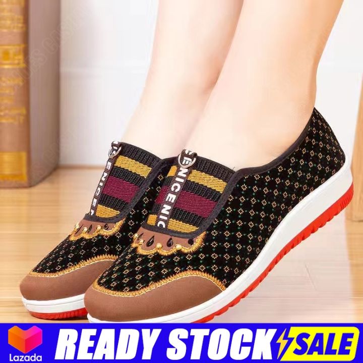 Amoyy Womens shoes new old Beijing cloth shoes women soft-soled