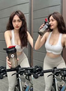 Bình nước tập gym bình shaker lắc whey protein dung tích 300ml. Bình nhựa PP5 an toàn