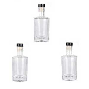 Lọ Thủy Tinh Mini (combo 8 cái) mẫu vốt ka nắp cao su kèm màng co – Lọ Thủy Tinh Nhỏ 100ML trụ tròn vai xòe – Chai Thủy Tinh Nhỏ (F2)