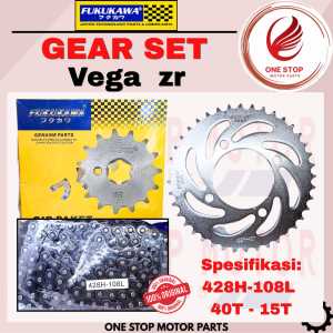 Gear Set Vega Zr Jupiter Z New 428H-108L 40T-15T Original Fukukawa