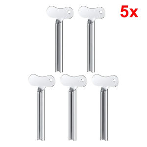 5Pcs Stainless Steel Toothpaste Squeezers Facial Cleanser Hair Salon Cream Metal Tube Squeezer Bathroom Tooth Pick Dispense