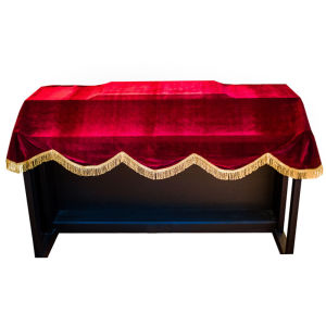 Cover Piano Bahan Bludru Cover Piano 88 Keys Pelindung Piano Upright Kain Penutup Piano