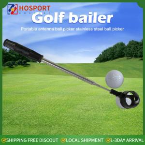【HOSPORT】Steel Golf Ball Retriever 8 Sections Telescopic Golf Ball Picker for Water
