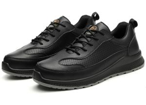 QINHUIZE Labor Insurance Shoes Mens Work Shoes Smash-proof Puncture Insulation Electrician Anti-skid Waterproofing Light and Deodorant Steel Toe Work Safety Boots