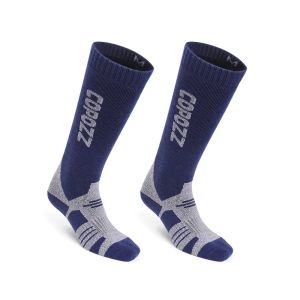 COPOZZ Winter Men Women Thermal Ski Socks Warm Merino Wool Snowboard Cycling Skiing Soccer Socks Thickened Calf Long Ski Socks2026