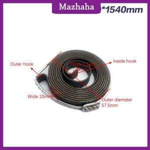 Mazhaha 1Pc 0.7-1.5 Thickness 680-1540mm Length Spiral Flat Wire Torsion Spring Constant Force Extension Springs Bench Drill Scroll Spring