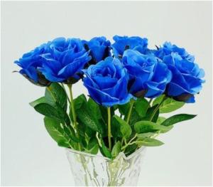 1 Piece Artificial Flowers Single Rose Branch Decor Home Table Room Wedding Flower Arrangement Materials Valentines