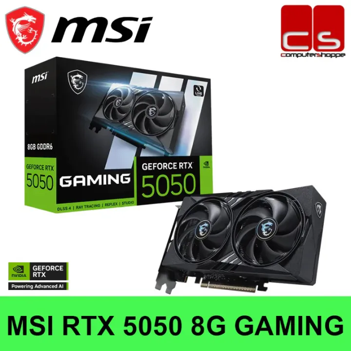 MSI GeForce RTX 5050 8G GAMING GDDR6 Graphics Card