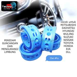 Paket Spring Buffer Stabilizer Blue Honda Satya Depan Belakang