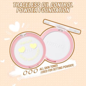 Pinks Pinkflash #OhMySelf Matte Pressed Powder Foundation Lasting 8-Hour Lightweight Traceless Oil Control Face Makeup Powder