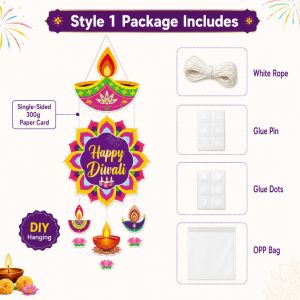 2026 Deepavali Diwali Hanging Decorations Celebration for Hindu Festival of Lights Deepavali decoration item