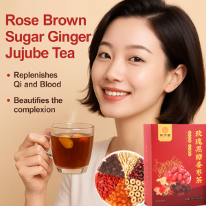 💕A Friendly Partner for Women💕Rose Brown Sugar Ginger Jujube Tea to Replenish Qi and Blood Nourish the Skin Longan Red Dates Wolfberry Ginger Jujube Tea Women's Health Office