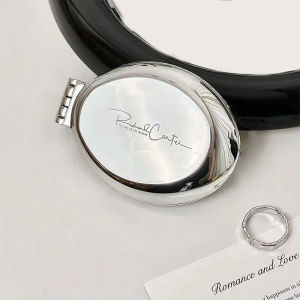 YAFEN 2 In 1 Mini Portable Folding Comb Mirror Air Cushion Plating Hair Comb Cosmetic Travel Pocket Hair Brush Makeup Tool Gift