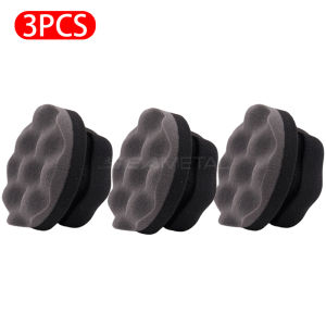 SEAMETAL 3pcs Car Cleaning Waxing Sponge Hexagonal Hand Grip Auto Detailing Sponge For Automobile Tires