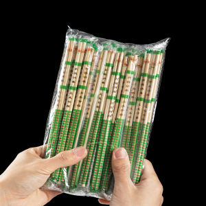 Homenhome Dinner Disposable Chopsticks 100/50 Pairs Bold Hygienic Fast Food Bamboo Round Chopsticks