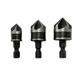 CUBBY 90 Degrees 12/16/19mm Drill Bit Set Woodworking Deburring Hole Opener Chamfering Tool Chamfer Drill Bit Countersink