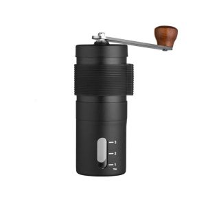 OPBWQH 304 Stainless Steel Manual Coffee Grinder Adjustable Burr Portable Coffee Making Tool Coffee Making Tool Ergonomic Handle Hand Crank Mill Home Use