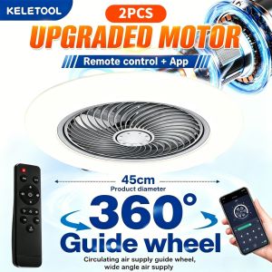 Smart LED Ceiling Fan Light Dimmable 6-speed Timed Fan Kitchen Toilet Ceiling Fan Exhaust Fan Bedroom Ceiling Light Fan Kipas Pengeluaran Lampu