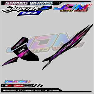 STRIPING VARIASI YAMAHA JUPITER Z BURHAN / STICKER LIST VARIASI MOTOR JUPITER Z BURHAN