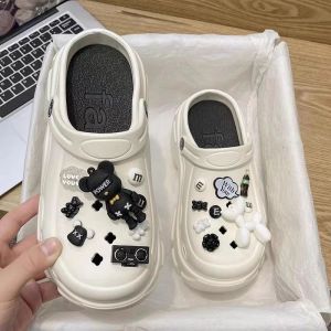 [Free Shipping] WomenS New Summer Thick-Soled Non-Slip Trendy Outdoor Clogs Height-Increasing Beach Closed-Toe Sandals For Office