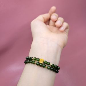 Chuỗi 2v Diop VIP mix charm sen V24k và bi V10k - Phong Thủy TUDO