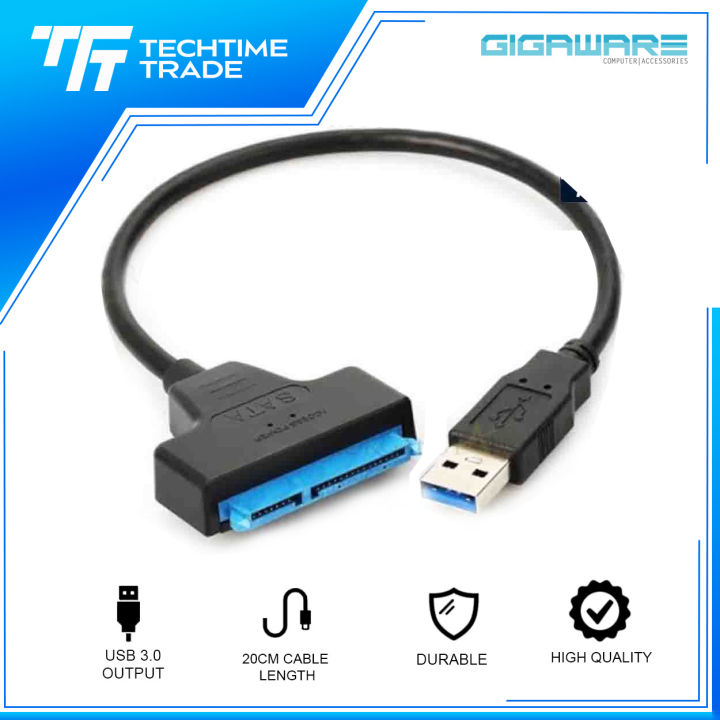 Gigaware USB to SATA7+15pin Hard Disk Cable Converter Inches SSD  Hard Disk Lazada PH