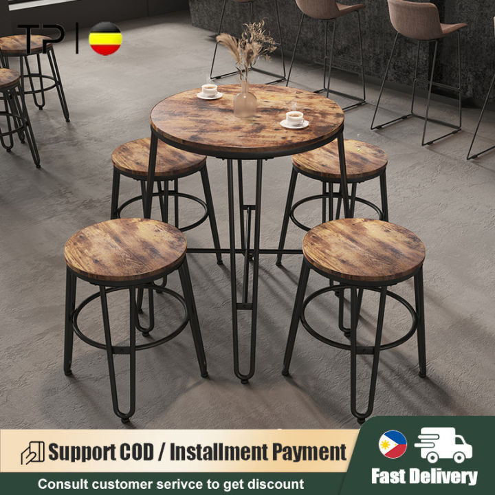 Wrought iron pub discount table and chairs