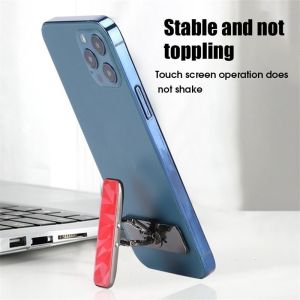 Metal Folding Cellhone Holder Invisible Ring Buckle Universal 360° Rotating Mini Folding Desktop Stand