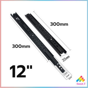 Sweet รางลิ้นชัก 1คู่ รางลิ้นชักลูกปืน ขนาด 12/14นิ้ว รางลิ้นชัก รางลูกปืน รางเลื่อนลิ้นชัก drawer slide