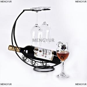 [COD] MENGYUR Creative Metal Wine Rack Hanging Wine Glass Holder Bar Stand Bracket Display