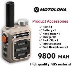MOTOROLA Walkie Talkie Two-Way Radio - 10km Long Range Communication | IP54 Waterproof & Dustproof for 72H Endurance