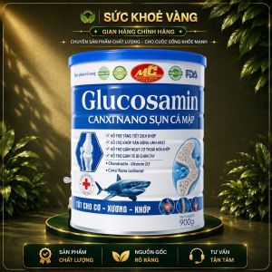 Glucosamin Canxi Nano Sun Cà Mập - Hỗ Trợ Xương Khớp - 900g