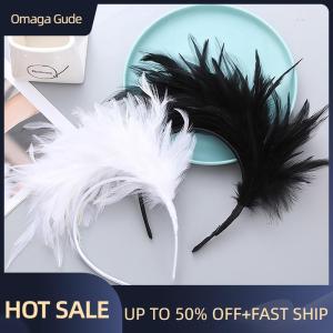 Omaga Colorful Mardi Gras Feather Headband Flapper Headpiece Adult Party Costume Hair Accessories