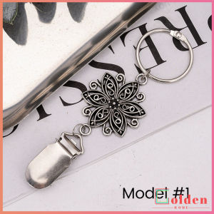 Golden 1 ชิ้น ที่หนีบหมวก คลิปหนีบหมวกฟาง แขวนใช้งานง่าย เหมาะสําหรับกระเป๋าเป้สะพายหลังเดินทาง hat clip