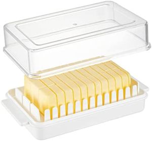 HOME BEST 1pc Butter Tray Storage Box Cheese Cutter Cut Slice Container Baking Bread Lid Kitchen Tool Kotak Mentega Bekas
