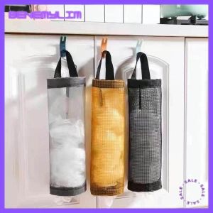 BENEMYLIM Multipurpose Mesh Plastic Dispenser Trash Bags Holder Storage Bag Stylish Garbage Bags Organizer (Random Color)