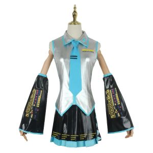 Anime Miku Cosplay Costume Kawaii JK Cosplay Outfits Formula Clothes Maid Outfit Wig Halloween Party Suit full set