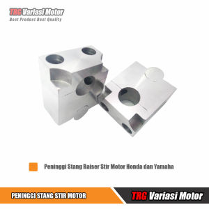 Dudukan Stang Raiser Stang Klem Raiser Riser Stir TRG Bahan Alumunium Untuk Motor Honda dan Yamaha