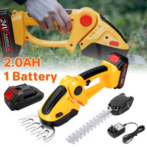 Cordless Hedge Trimmer Mesin Trim Pokok Bunga Rechargeable Electric Battery Grass Shrub Trimmer Pruning Saw 绿篱机