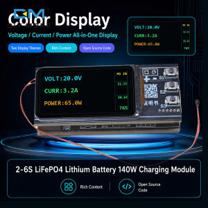Diymore 0.96-inch màn hình màu TFT ip2366 Buck-Boost 2-6S bảng Sạc Pin Lithium PD 140W mô-đun sạc/xả sạc dự phòng Bo mạch chủ Bộ tự làm