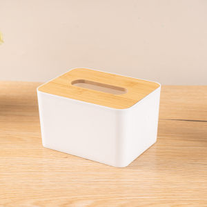 BLIVO กล่องใส่ทิชชู่ กล่องทิชชู่ กล่องใส่กระดาษทิชชู่ กล่องทิชชู่มีฝาปิด กล่องทิชชู่มินิมอล กล่องทิชชู่ฝาไม้ ที่ใส่กระดาษทิชชู่