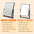 Makeup Mirror with Lights, Fashion Lighted Vanity Mirror with Dimmable Light, Smart Control, Adjustable Warm White/Natural/Daylight, Birthday Wedding Present, 360 ° Rotation (Black, 12 inch). 
