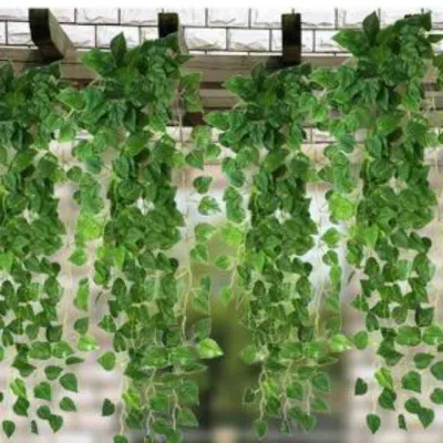 Daun Rambat Palsu Sulur Artifisial Rambat Bunga Dekorasi Dinding Hijang