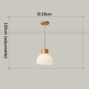 IGDL Ceiling hanging lights nature Wood led pendant lamp wooden chandelier lamp dining light bar table kitchen hanging lamp