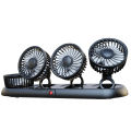 Mate 24v 12V Automotive fan Car Fan 360° Adjustable 3 Head Air Fan Auto Air Cooling triple Head Usb or Lighter Interface Fans Parking number Quiet 3 head fan Air Conditioning Double Booster Cooler 360° Desktop USB Mini Fan. 