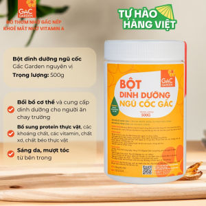 Combo 2 Hũ Bột dinh dưỡng ngũ cốc Gấc Garden hộp 500g