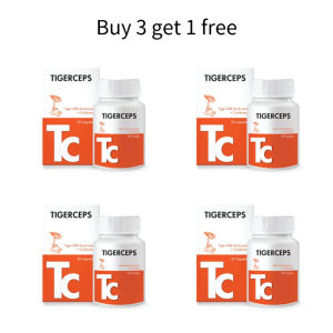 buy 3 get 1 QUANTUM Tigerceps 30s Tiger Milk Mushroom Cordyceps Capsule Lung Support Batuk Resdung Selsema  Authentic Product