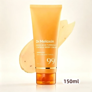 [SG Local Stock ] Dr.Melaxin Kojic Acid Turmeric Capsule Body Cream 150ml (Kojic Acid + Turmeric): Radiant & Smooth Skin