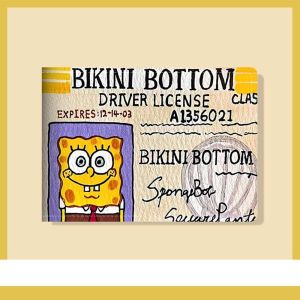 ANGY  หนังพียู กระเป๋าใบขับขี่การ์ตูน หนวด Squidward Eugene h.krabs ที่ใส่บัตร SpongeBob หวานหวานแหววว กระเป๋าใส่บัตร ซองใส่บัตรแพทริค สำหรับผู้หญิง
